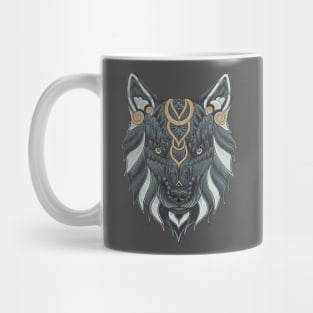 Golden Wolf Mug